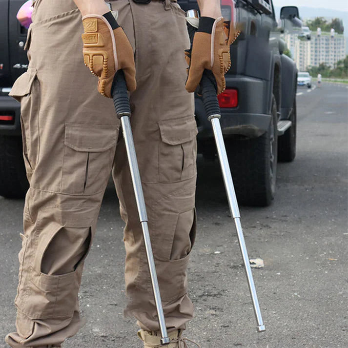 Barra telescópica multifuncional de autodefensa